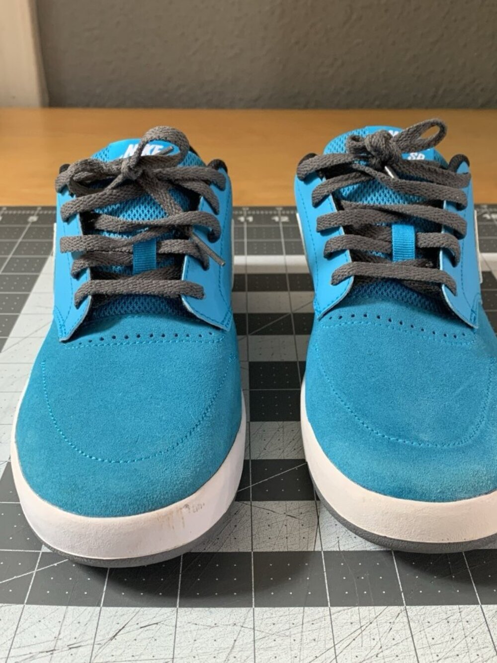 Nike SB Fokus Sneaker Youth Boys 6.5 Blue Black Skateboard Shoes 749478-401 - Picture 2 of 11